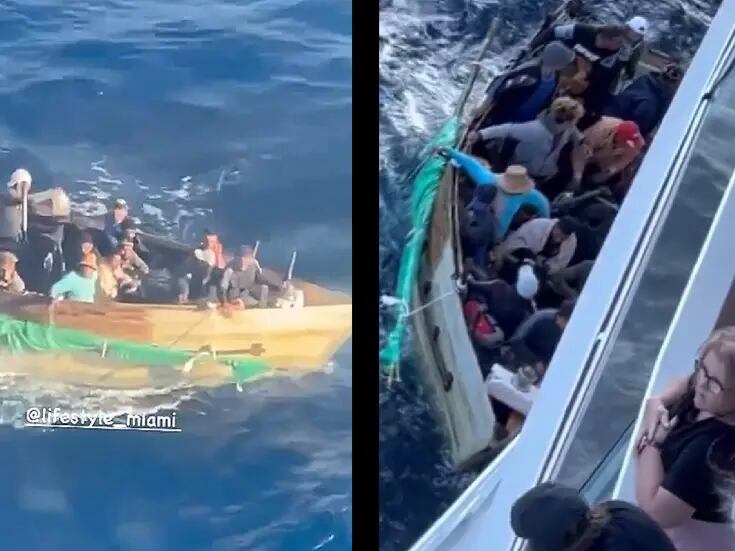 VIDEO: Crucero de EU rescata balsa de migrantes cubanos; serán repatriados