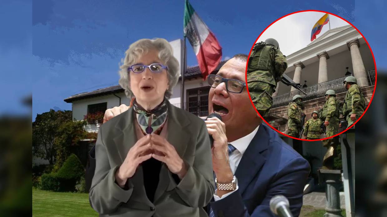 Ecuador rodea con militares la Embajada de México que intenta regresar a la embajadora Raquel Serur y dar asilo a Jorge Glas.