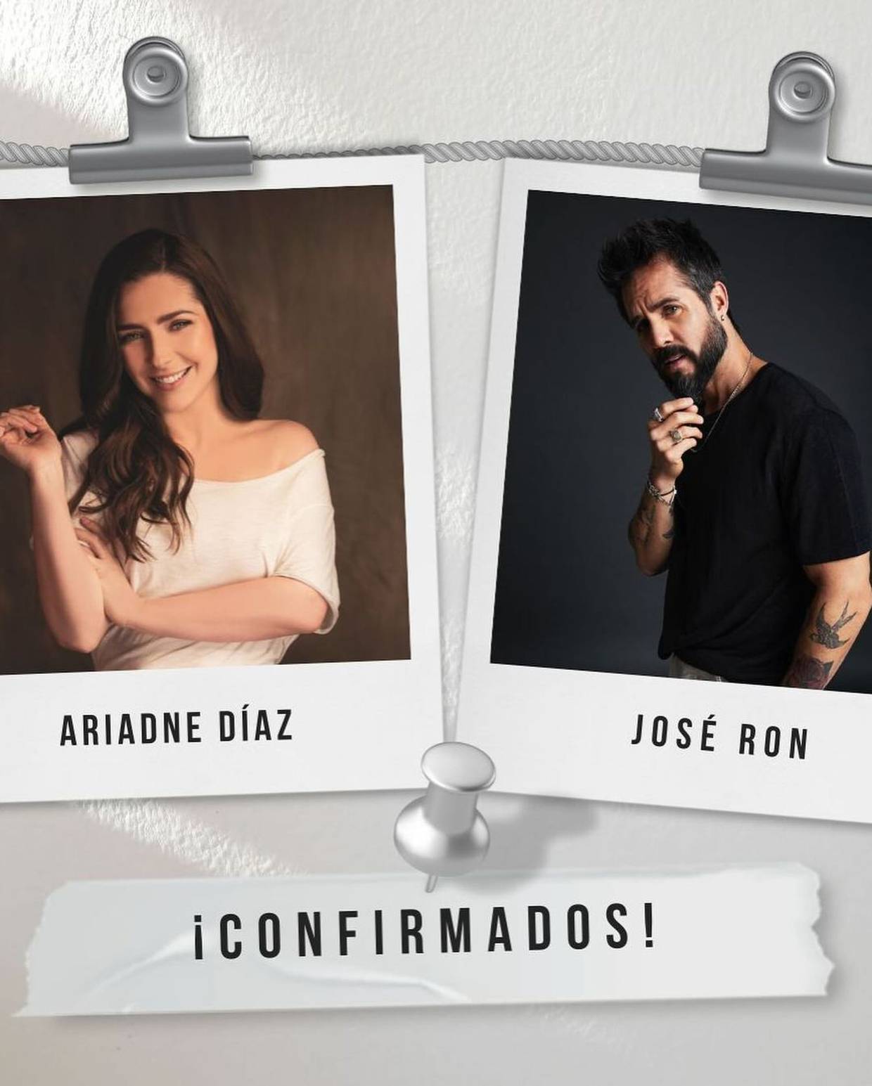 Ariadne Díaz y expareja José Ron protagonizarán nueva telenovela