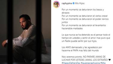 Raphy Pina manda mensaje por Día del Padre desde prisión