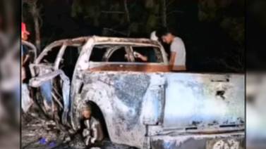 Hallan restos humanos calcinados dentro de vehículo incendiado en pleno día de Navidad en Honduras