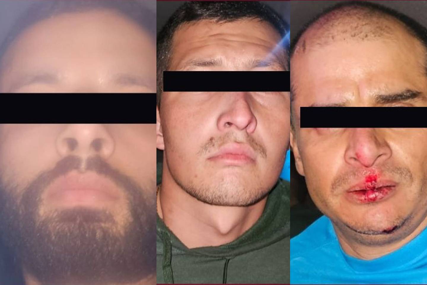 Los detenidos son Alexis Antonio “N”, de 26 años; Bryan “N”, de 22 y Javier “N”, de 37.