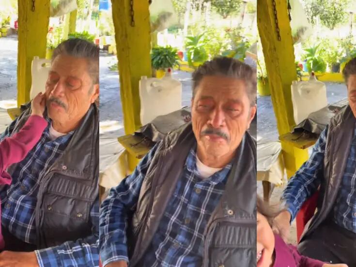 TikTok: abuelo se viraliza por dejarse maquillar por su nieta