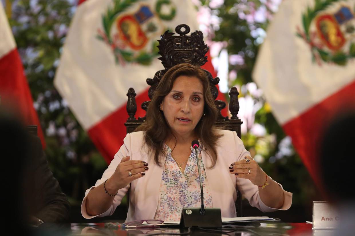 Fotografía de archivo de la presidenta de Perú, Dina Boluarte. | EFE