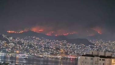 Reportan incendios forestales en Acapulco