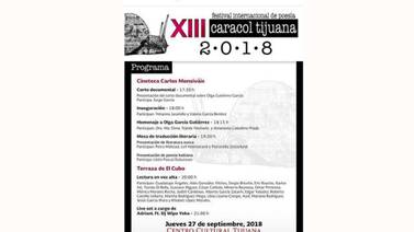 Iniciará actividades el XIII Festival Internacional Poesía Caracol en el Cecut