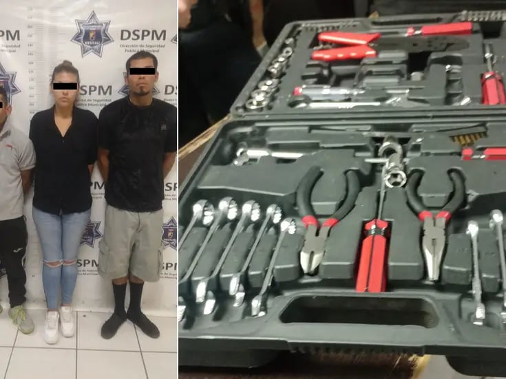 Arrestan a tres que traían herramientas robadas