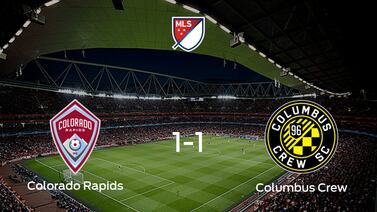 Colorado Rapids y Columbus Crew se reparten los puntos tras su empate a uno