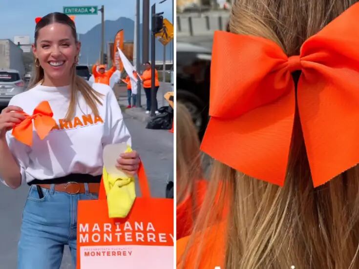 Mariana Rodríguez se sube a la tendencia y regala “moños coquette” color fosfo fosfo
