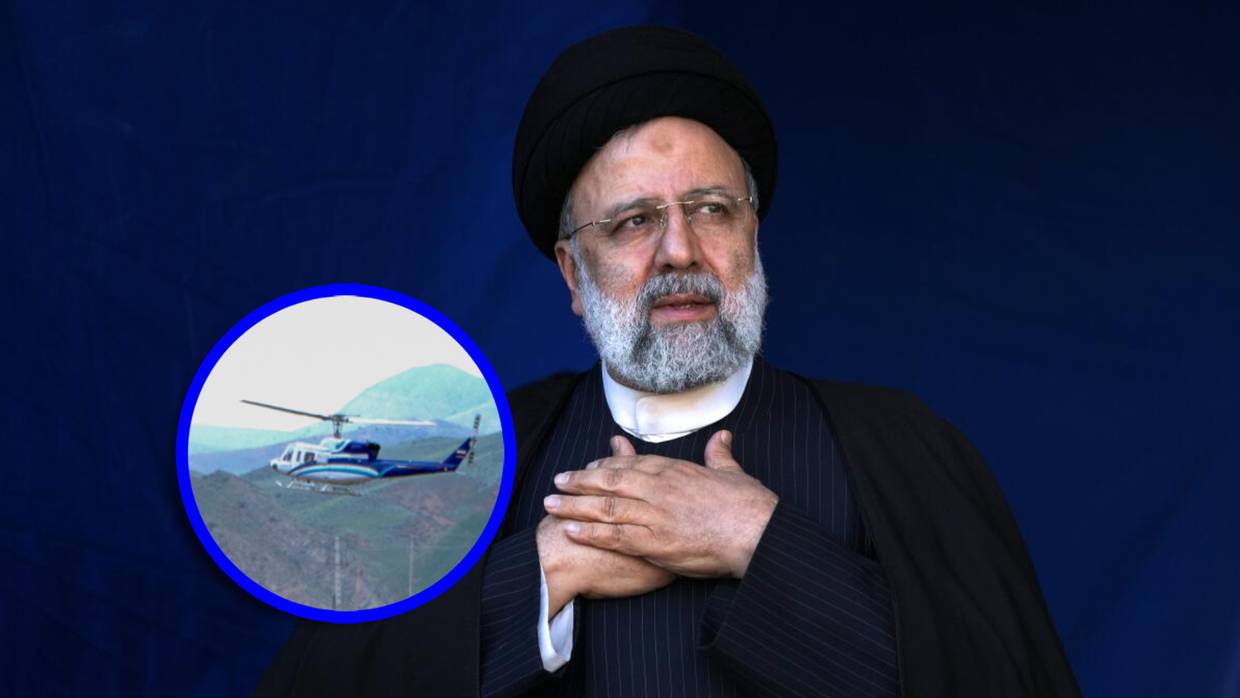 El Ejército iraní localizó el helicóptero del presidente Raisí tras un aterrizaje forzoso en Azerbaiyán Oriental. Foto: Especial