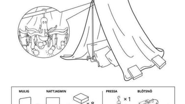 IKEA comparte las instrucciones para fabricar refugios caseros 