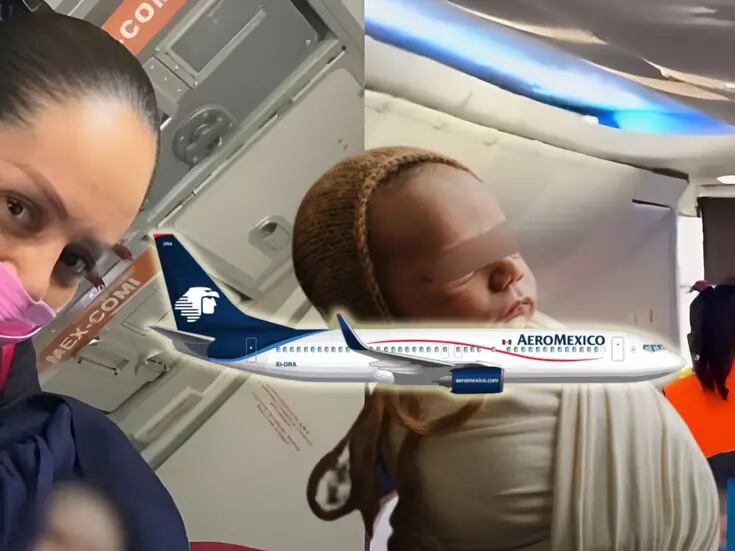 Bebé nace en vuelo Aeroméxico y gozará de 90 regalos de la aerolínea