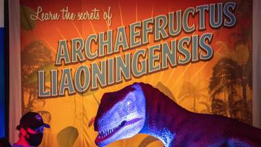 Dinosaurios de tamaño real se exhiben en una experiencia inmersiva en EU