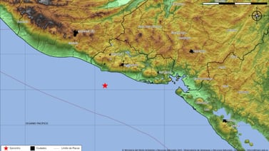 Se registra sismo de magnitud 5.3 en el océano Pacifico; se siente en El Salvador  