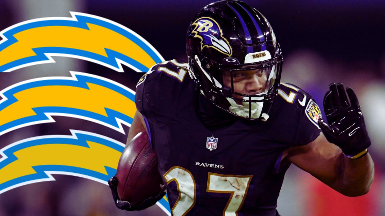 NFL: J.K. Dobbins firma con Los Angeles Chargers por 1 año después de pasar 3 temporadas con los Baltimore Ravens