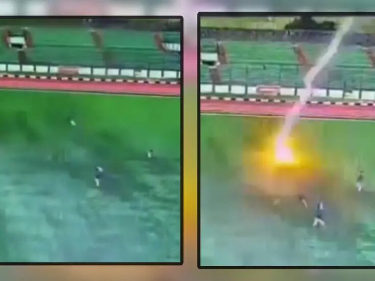 VIDEO: Futbolista muere tras caerle un rayo en pleno partido en Indonesia