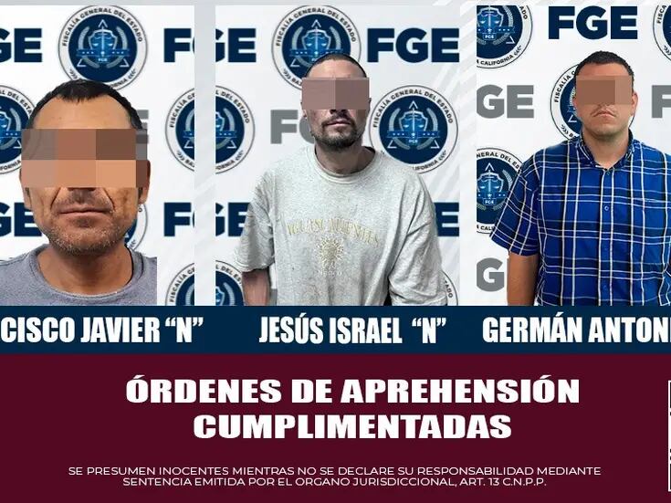 Tres prófugos detenidos por la FGE