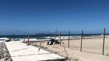 Casi terminado corredor en playa de Rosarito; desconocen si cuenta con permisos