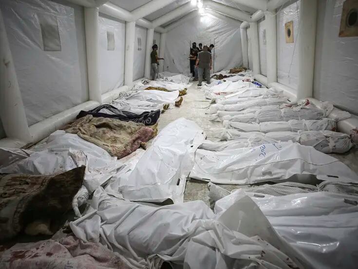 50 cuerpos fueron exhumados en hospital de Gaza
