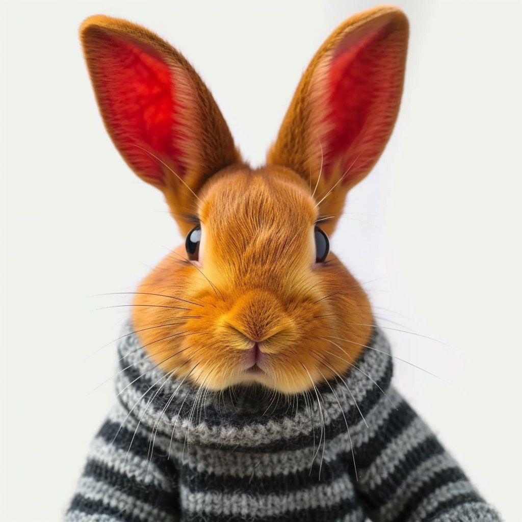 Juan Carlos Bodoque de 31 minutos como si fuera un conejo de la vida real según la IA de Midjourney