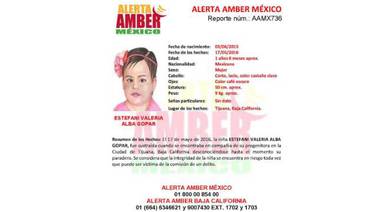 Activan Alerta Amber por desaparición de menor de 1 año