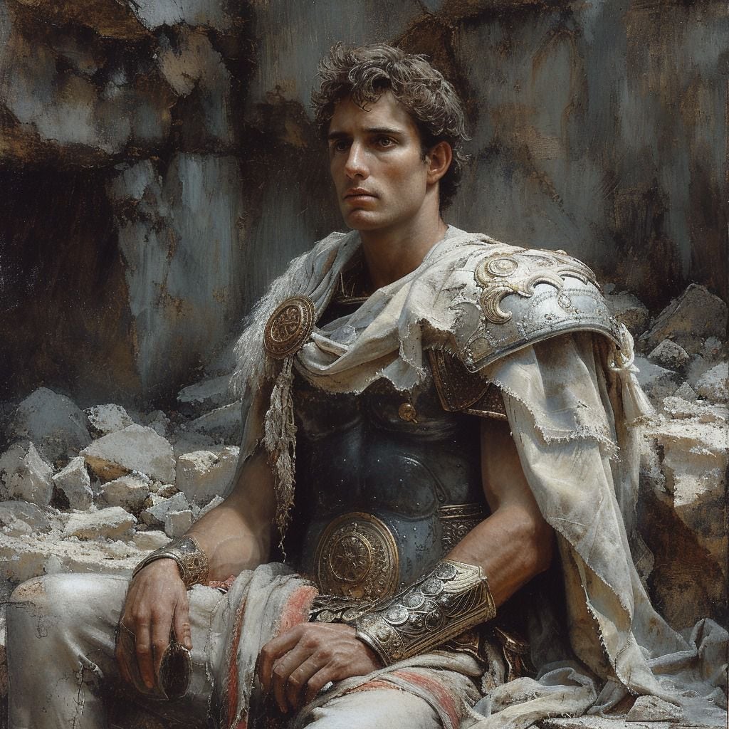 Descubre la imagen atractiva de Alejandro Magno según la visión única de la IA de Midjourney.