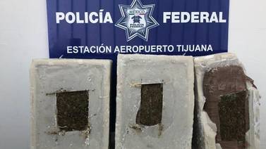 Decomisan Mariguana, Éxtasis y Metanfetamina en Aeropuerto de Tijuana