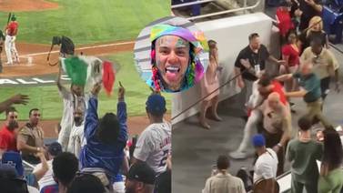 Rapero 6ix9ine protagoniza pleito con fanáticos de Puerto Rico tras apoyar a México y es sacado del estadio