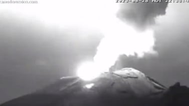 VIDEO: Captan fuerte explosión del volcán Popocatépetl