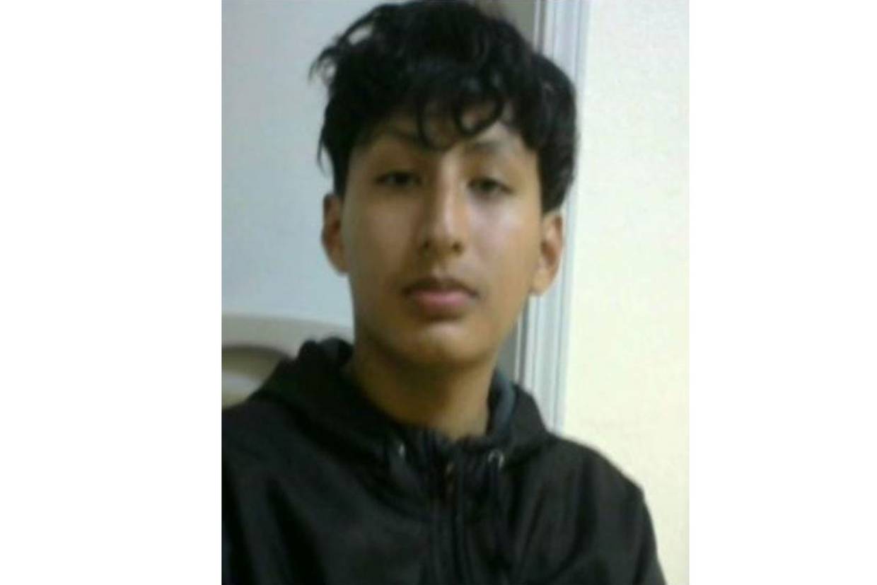 Víctor Alfonso Martínez Mata, de 15 años es el menor desaparecido.