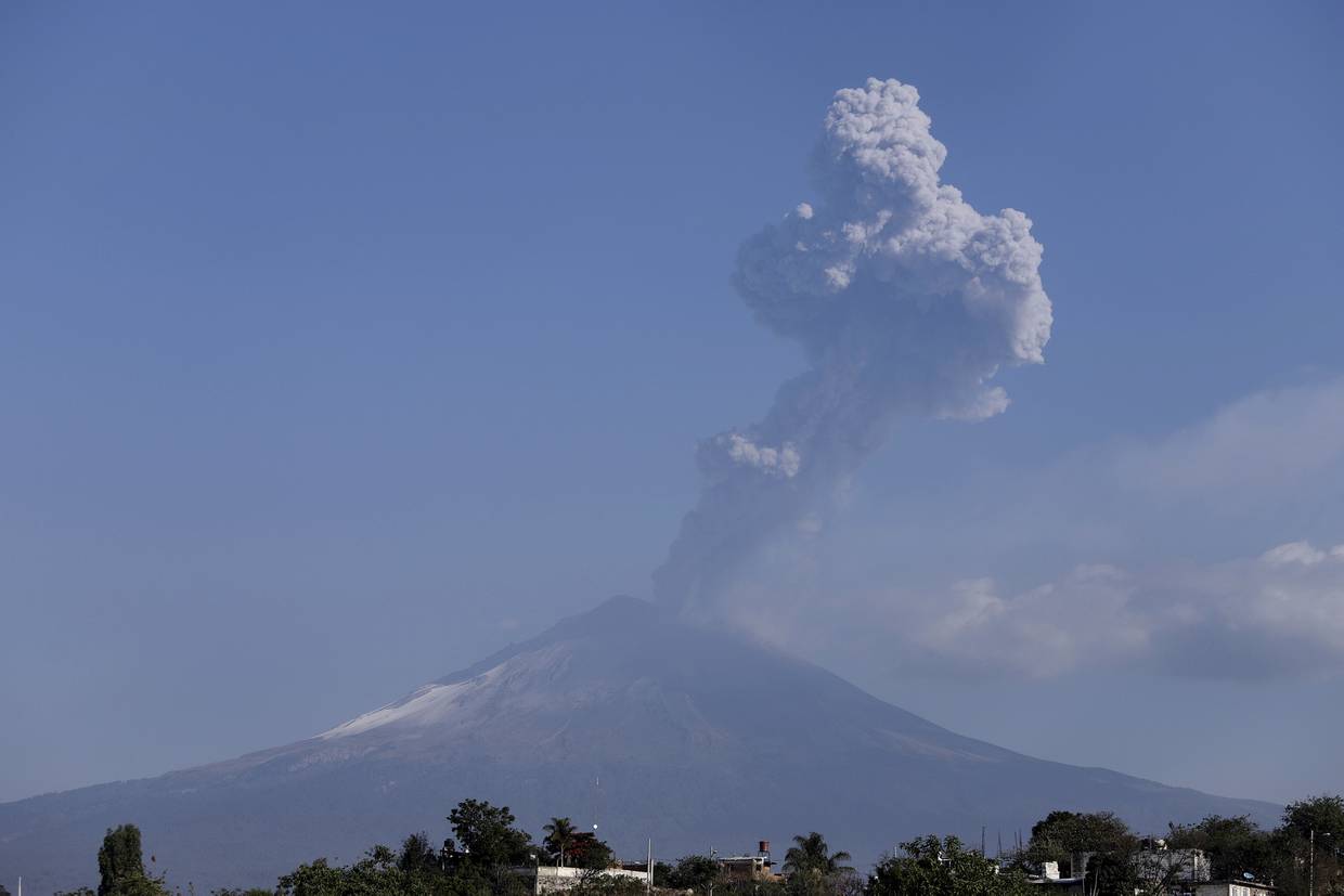 Fotografía de archivo del volcán Popocatépetl.