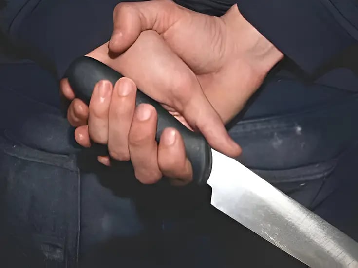 Detenido con un cuchillo en colonia Centro