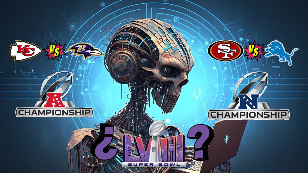 Inteligencia Artificial: Según la IA, ¿Quiénes serán los equipos que veremos en el Super Bowl LVIII?