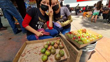 Jóvenes venden pitahayas para ayudarse con gastos de estudios universitarios