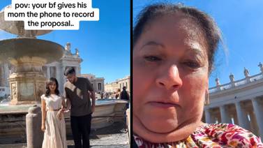 VIDEO: Madre "arruina" pedida de matrimonio de su hijo por error y se vuelve viral