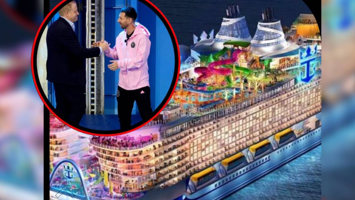 Messi se encargó de inaugurar el crucero más grande del mundo que empezará su recorrido desde Miami, Florida. | Especial