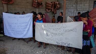Indígenas tzotziles exigen justicia tras ataque armado en Chiapas