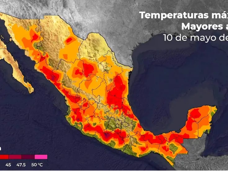 Ola de calor seguirá en algunas partes de México y otras un frente frío