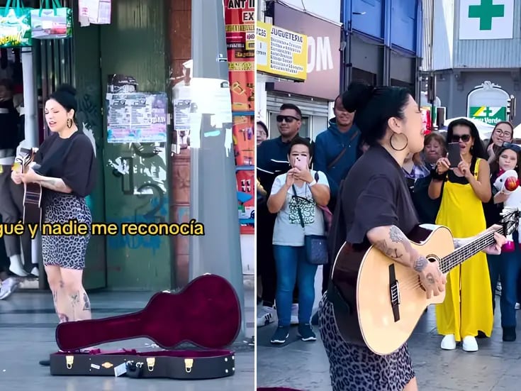 “Nadie me reconocía”: Mon Laferte sorprende con concierto acústico en las calles de Chile