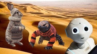La Inteligencia Artificial viste a los animales del desierto con suéteres