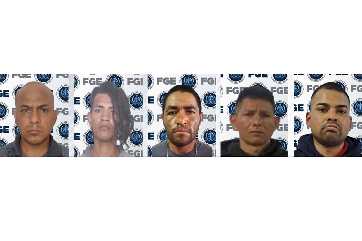Los sentenciados a diez meses de prisión son: Antonio Amaro Duarte, Francisco Javier Piña Flores, Iván Herrera Martínez, Salvador Hernández Ruiz y Julián Sánchez Quiroz.