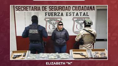 Cae mujer con armas y 200 mil dólares en Mexicali