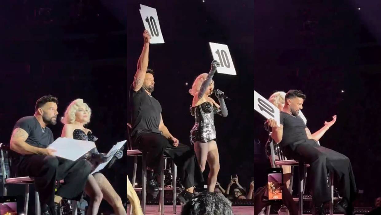 ¡Ricky Martin hace aparición sorpresa al lado de Madonna en ‘The Celebration Tour’!