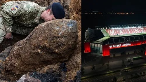 Descubren bomba activa de la Segunda Guerra Mundial en estadio de Alemania