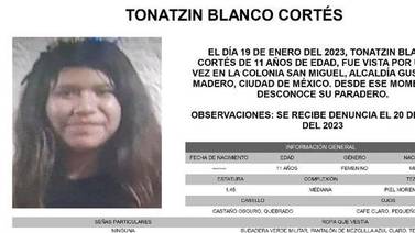Alerta Amber: Buscan a Tonatzin Blanco, niña de 11 años desaparecida en la Ciudad de México
