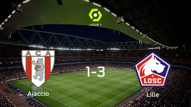  Lille OSC se lleva los tres puntos frente a AC Ajaccio (3-1)