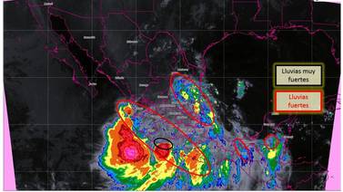 Se prevén lluvias torrenciales en Jalisco, Colima, Michoacán y Guerrero