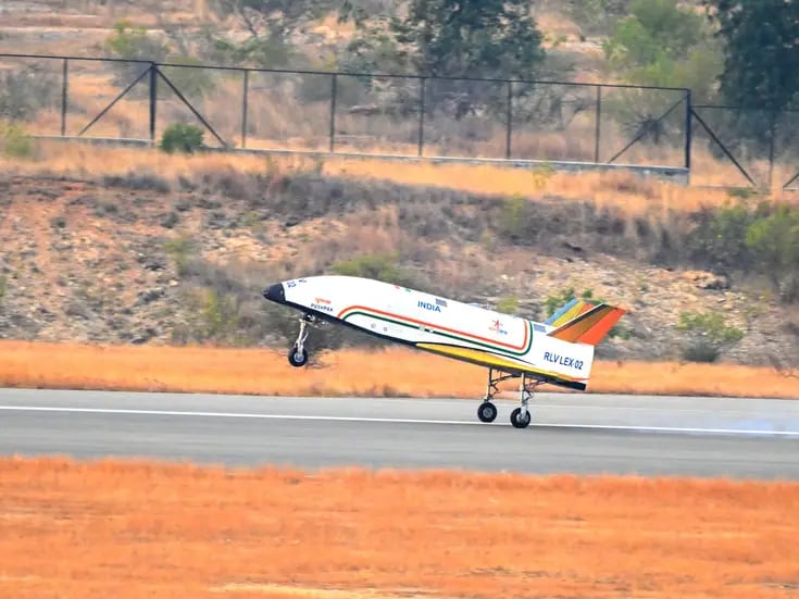 India realiza un segundo aterrizaje autónomo de su cohete reutilizable