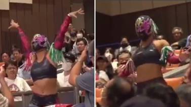 VIRAL: Luchadora japonesa sorprende al entrar al ring con una canción de Valentín Elizalde