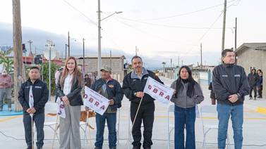 Inauguran obra de pavimentación en Lomas de San Ramón en San Quintín